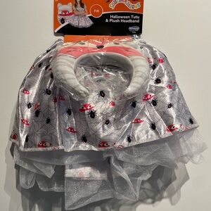 Suaishmallows Girls Halloween Tutu and Plush Headband Set One Size Fits Most